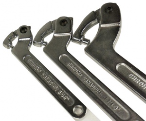 ADJUSTABLE PIN WRENCH: 115-155MM TRI