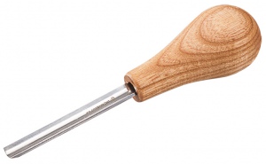 CARVING PALM CHISEL: 8.0MM STRAIGHT ROUNDED BEAVER
