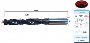 6.5 mm CARBIDE COOLANT JOBBER DRILL X.TREME COATING (SOMTA)