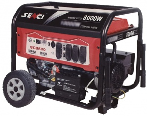 GENERATOR: 7.0KW ON WHEELS WITH HANDLE SC9000-F3