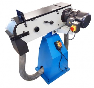 BELT GRINDER: 150 X 2000MM 4 HP 3 PHASE DUST EXTRACTION