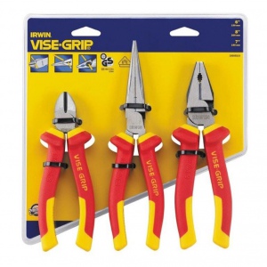 PLIER-COMB SET: IRWIN 3PC INSULATED 150/200/170MM