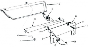 MBS-300: CLEAR SAW GUARD ASSY