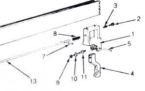 MBS-300: #1-13 FENCE LOCK PART