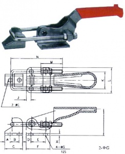 TOGGLE CLAMP: SDY253D-1 LATCH