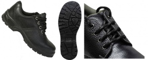 SAFTEY SHOES: INDUSTRIAL LEATHER STEEL CAP T-850