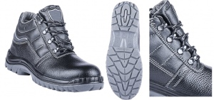 SAFTEY SHOES: INDUSTRIAL LEATHER STEEL CAP H-2825