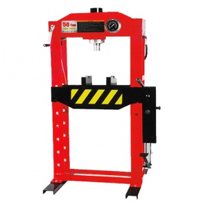 HYDRAULIC PRESS: 50 TON FLOOR SIDE & FOOT PUMP (RED) dont sell